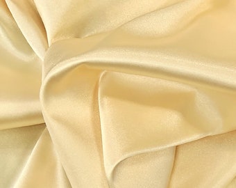 Satin Charmeuse Stretch Champagne