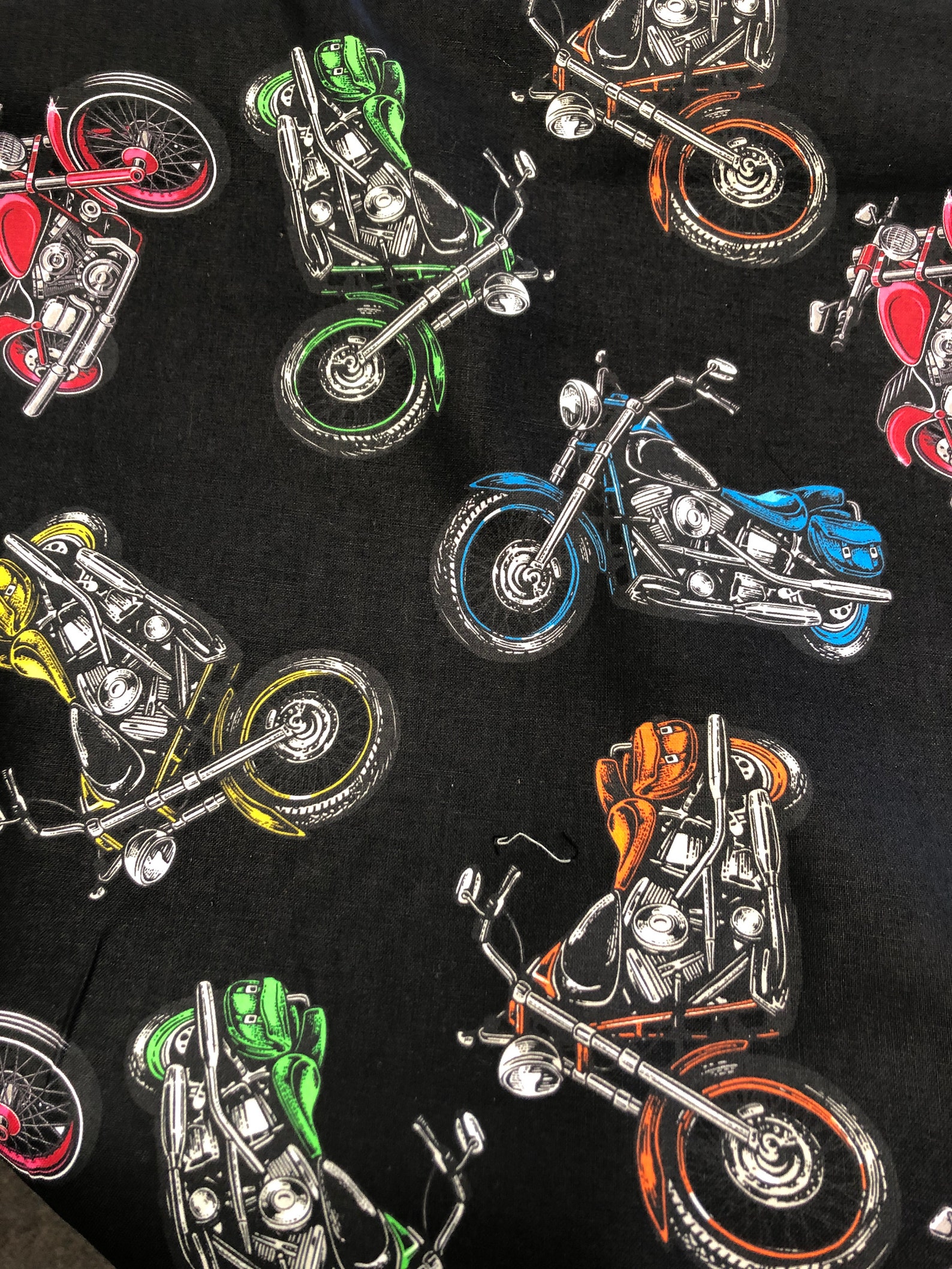 100% Cotton Motorcycle Fabric | Etsy