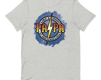 ✳︎✳︎✳︎chi-papa✳︎✳︎✳︎ PAPA Like a Grandpa but More Rock and Roll Unisex T-shirt - Etsy