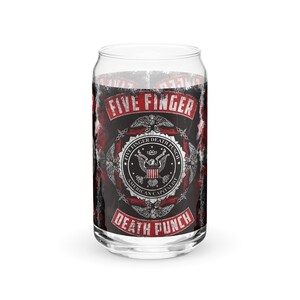 Five Finger Death Punch Can-shaped glass