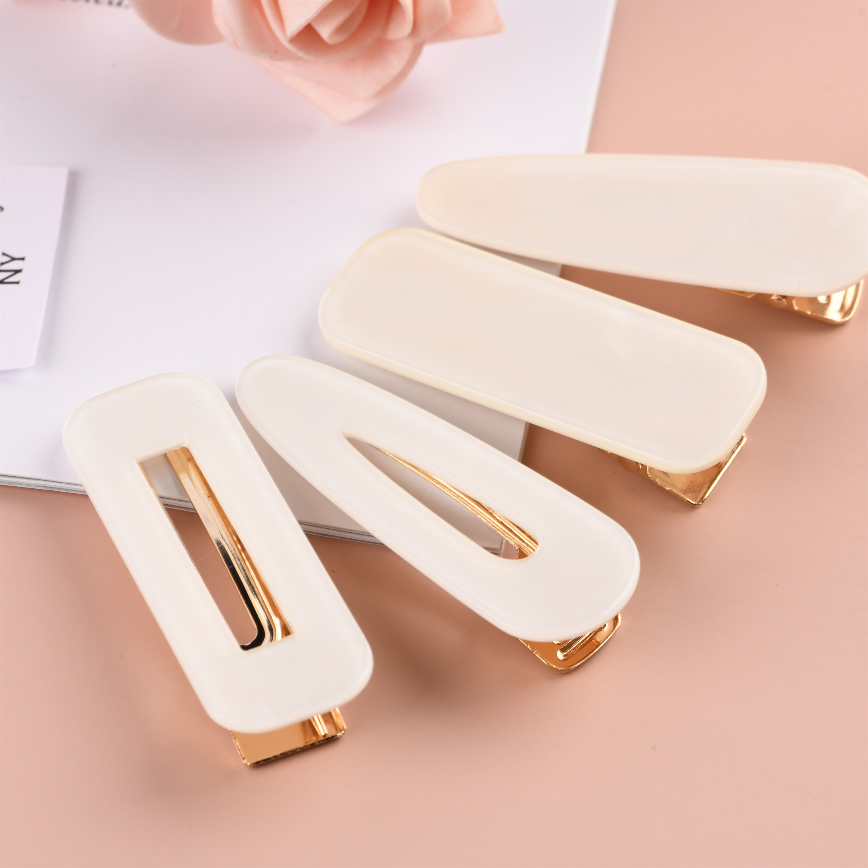 4 PCS White Hair ClipsAcetate HairpinHair Clip For Etsy