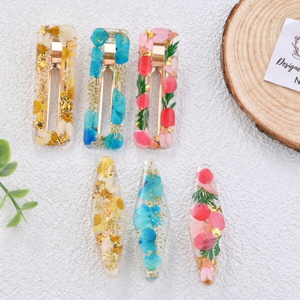 Resin Hair Clip Etsy