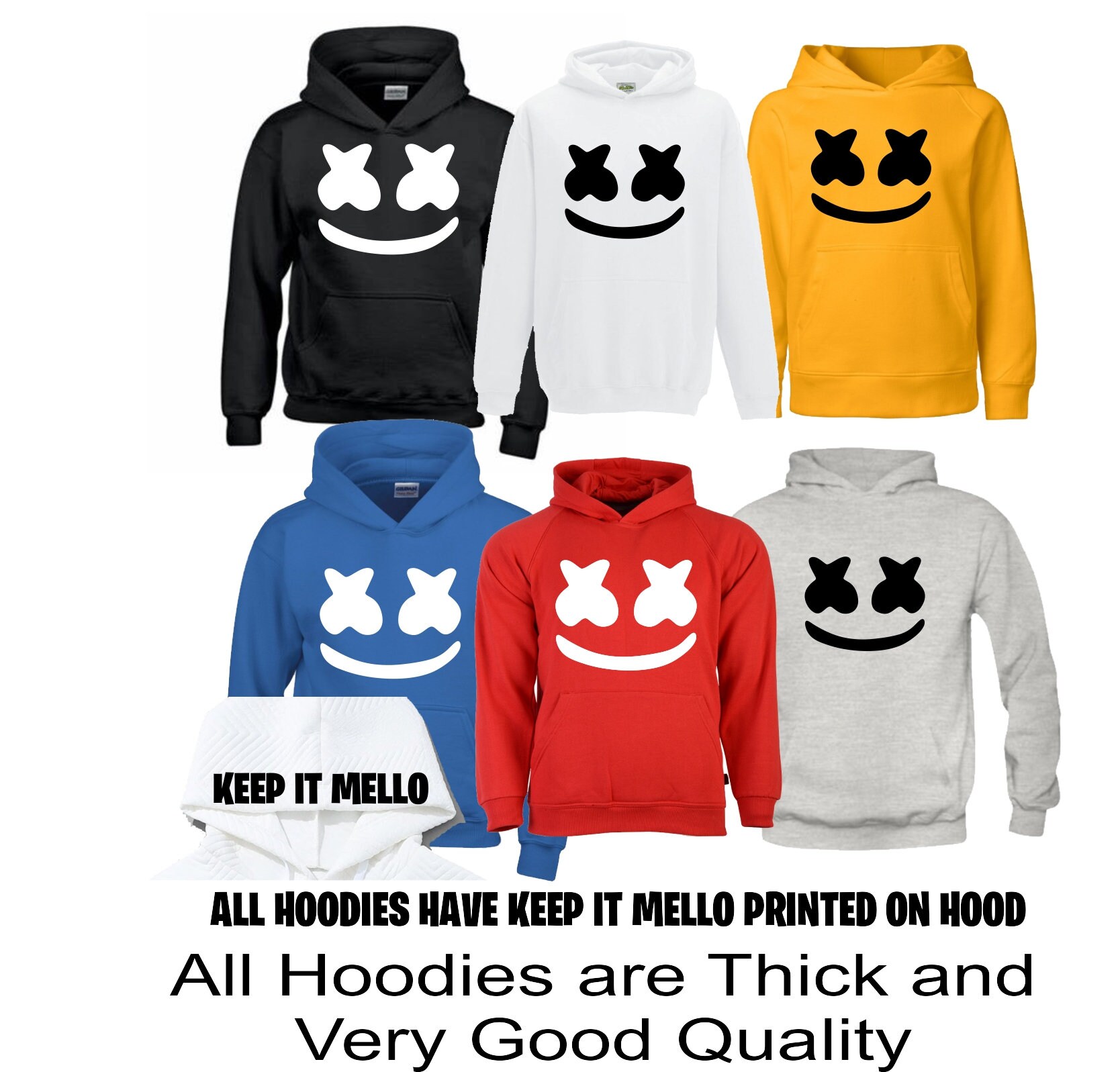 Marshmello heavy stitch logo hoodie discount