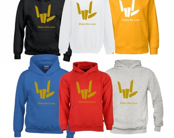 Children / Adult Share the Love Hoodies