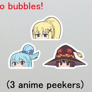 Funny Aqua KonoSuba Anime Girl Sticker for Sale by slinkraz