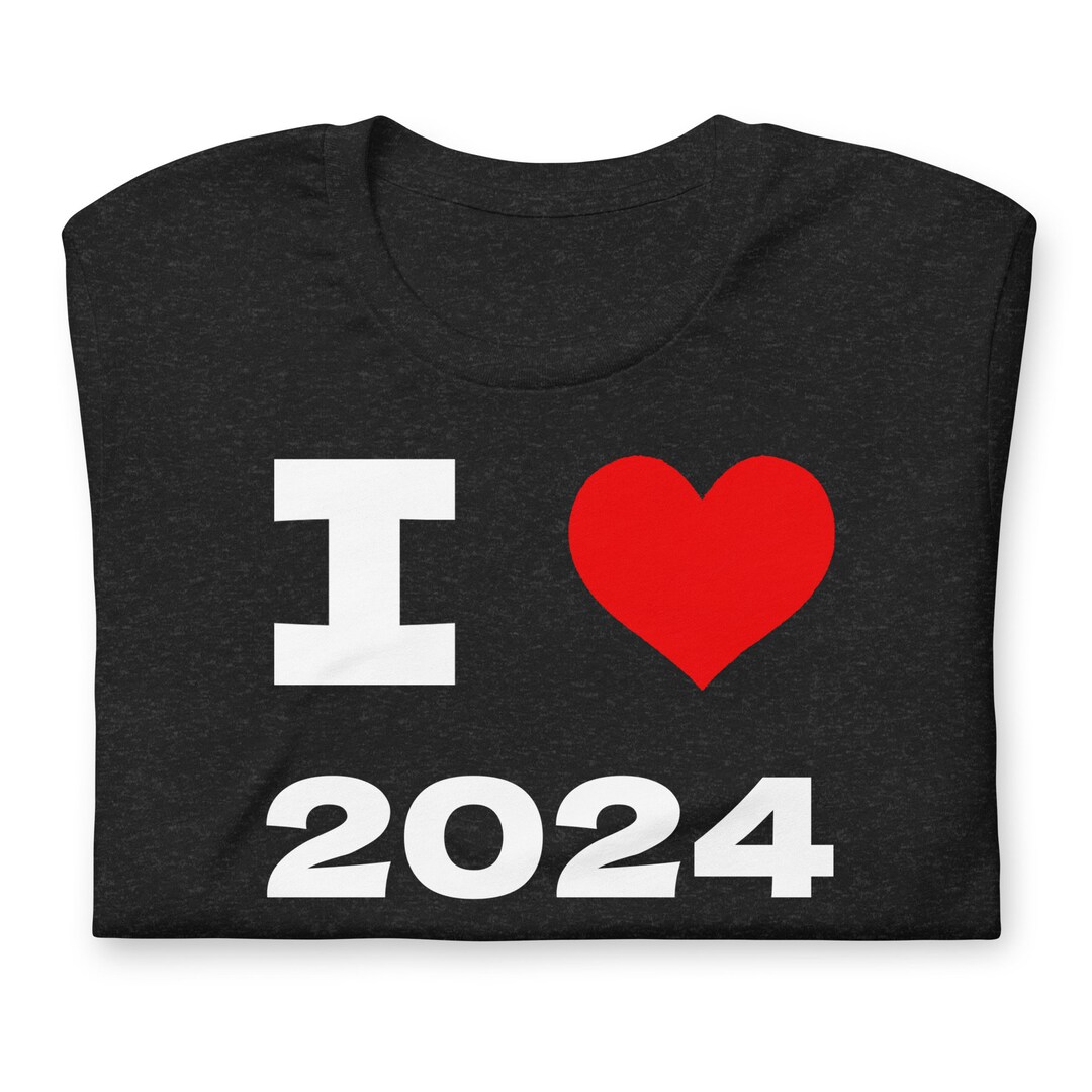 2025 Gift, I Heart 2025, Red Heart Simple Design, New Year's Party