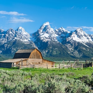 John Moulton Barn und Grand Teton National Park Sofortiger digitaler Download