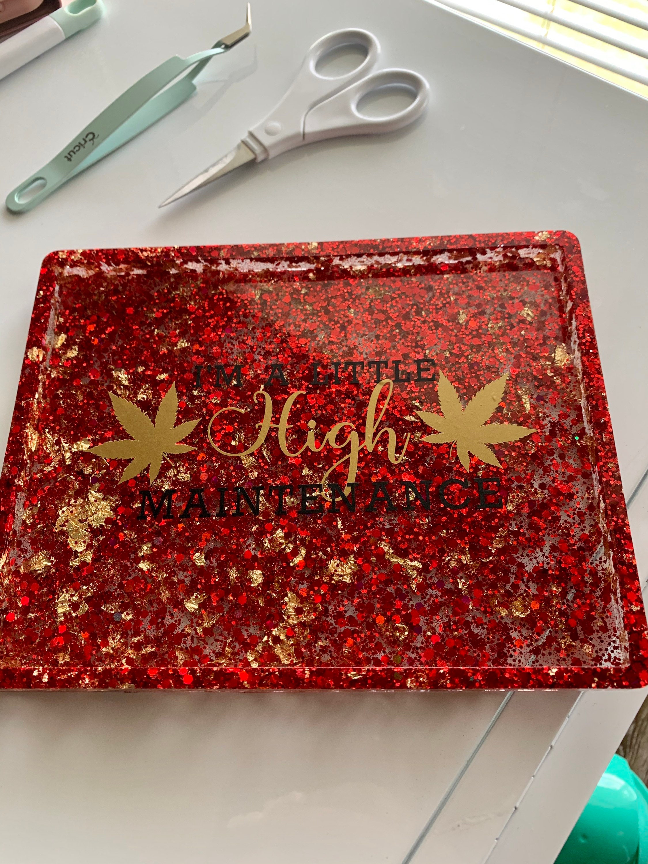 Rolling Trayresin Rolling Tray Resin Makeup Tray Resin Art Etsy UK