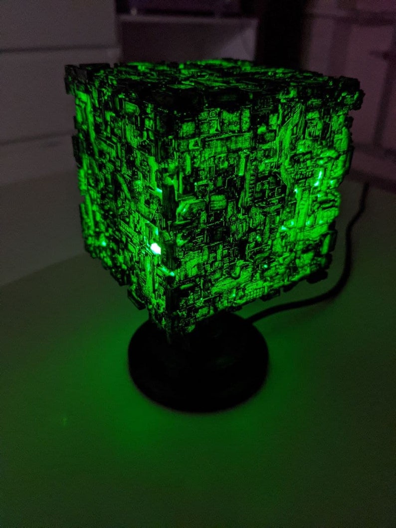 Borg Cube 3D Printed Led Sweep hand sensor Usb image 6