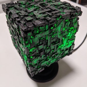 Borg Cube 3D Printed Led Sweep hand sensor Usb image 2