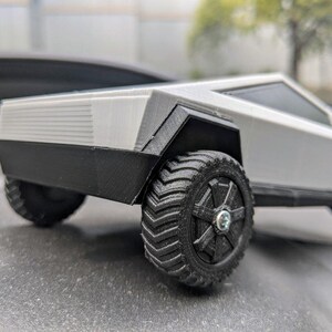 Tesla CyberTruck+ Cyberquad Model 3D Printed PLA 8 Inches Long (195mm)