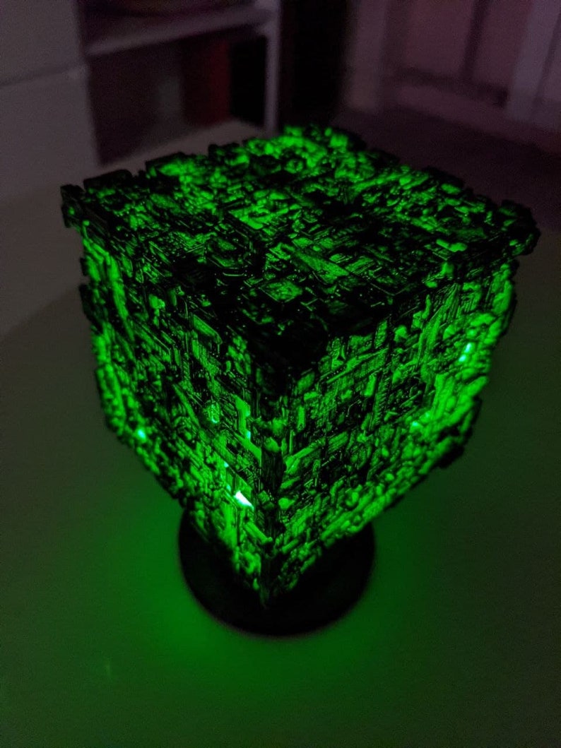 Borg Cube 3D Printed Led Sweep hand sensor Usb image 1