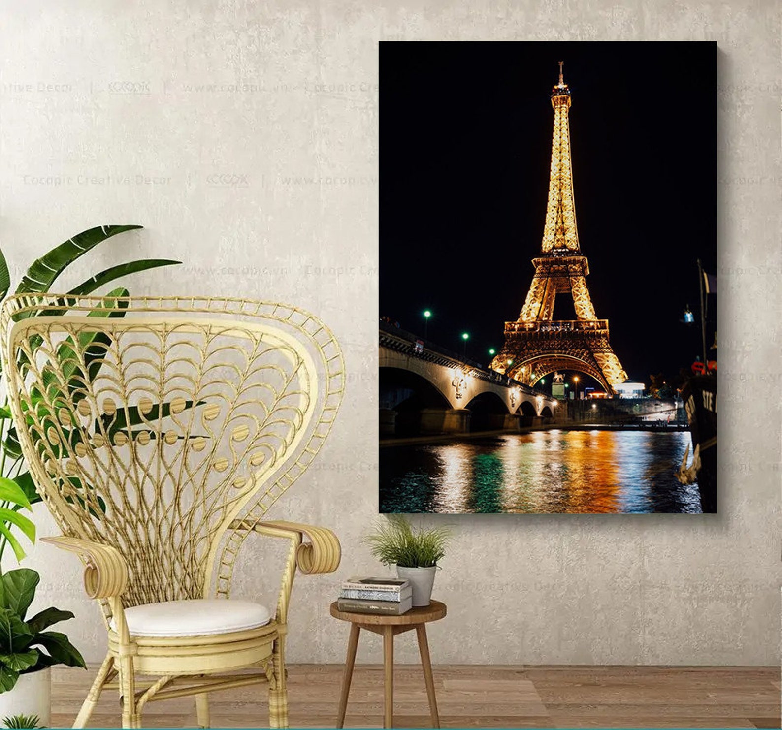 Paris Eiffel Tower Nights Poster | Etsy