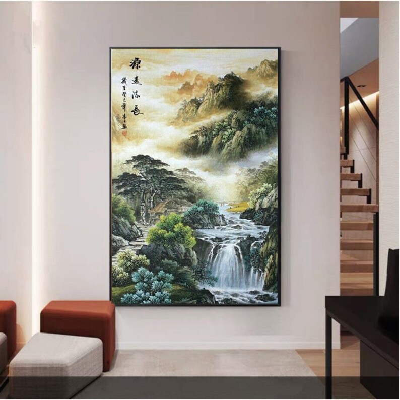 Paling Hits 30v Lukisan Pemandangan Alam China Poster | Etsy