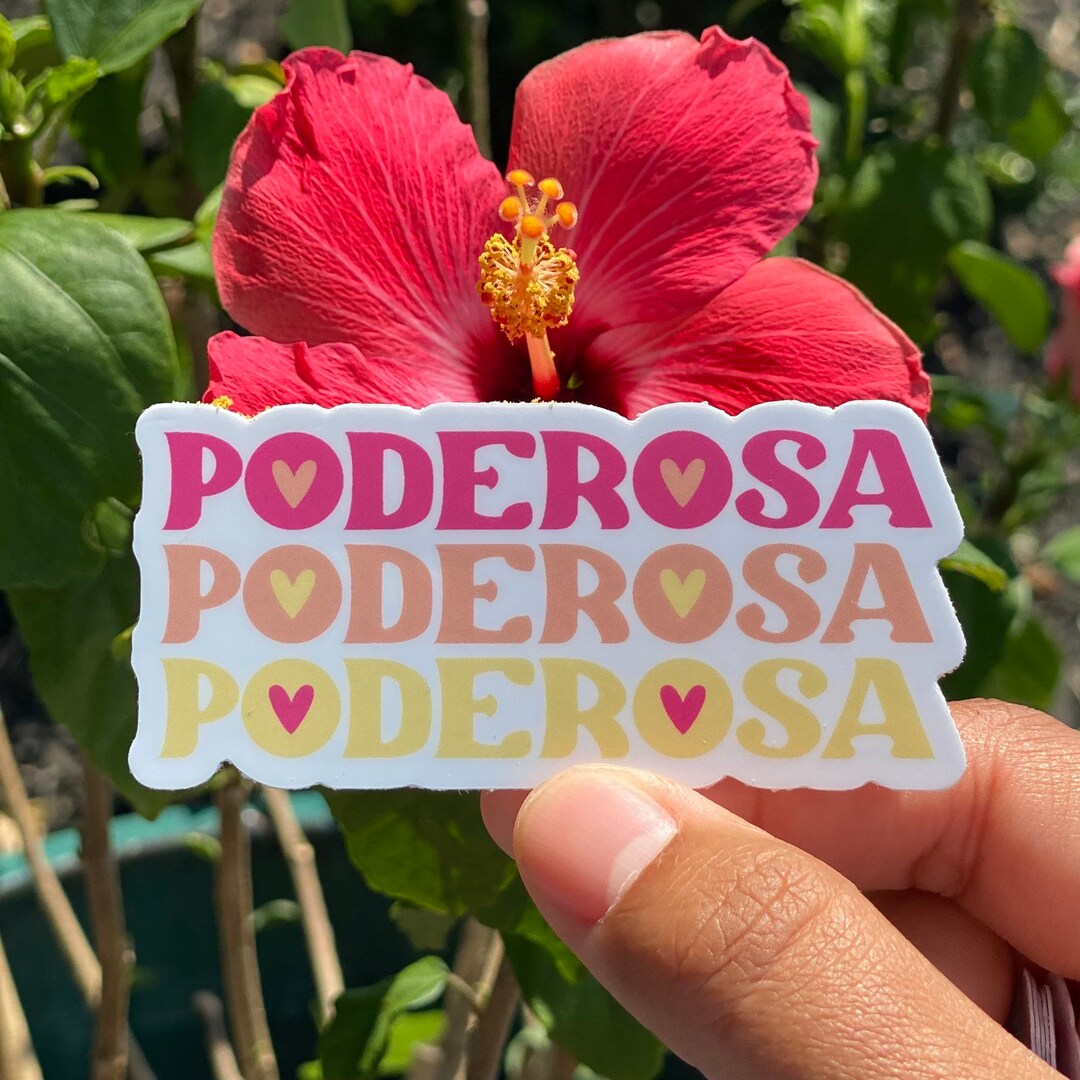 Poderosa Background Poderosa Glossy Vinyl Sticker Decal | Latina | Poder - Etsy