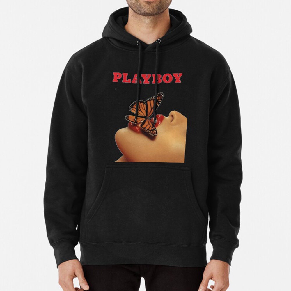playboy hoodie beige