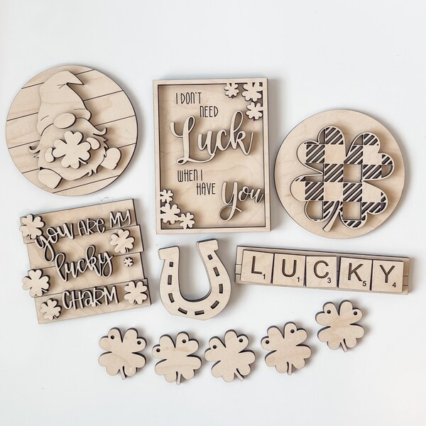 St Patricks Day Tiered Tray Decor Etsy