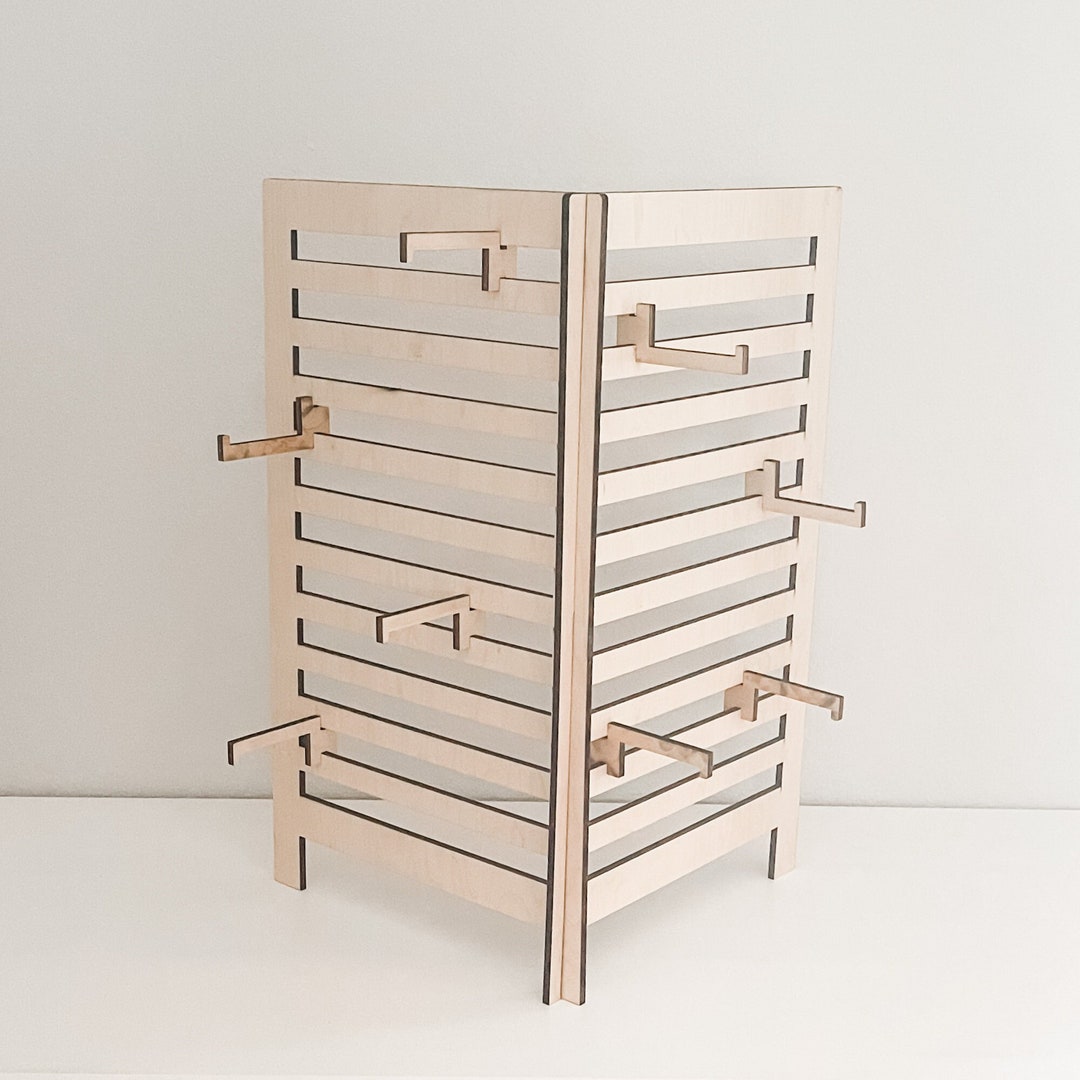 Display Stand With Hooks Craft and Vendor Fair Display Shelves Keychain