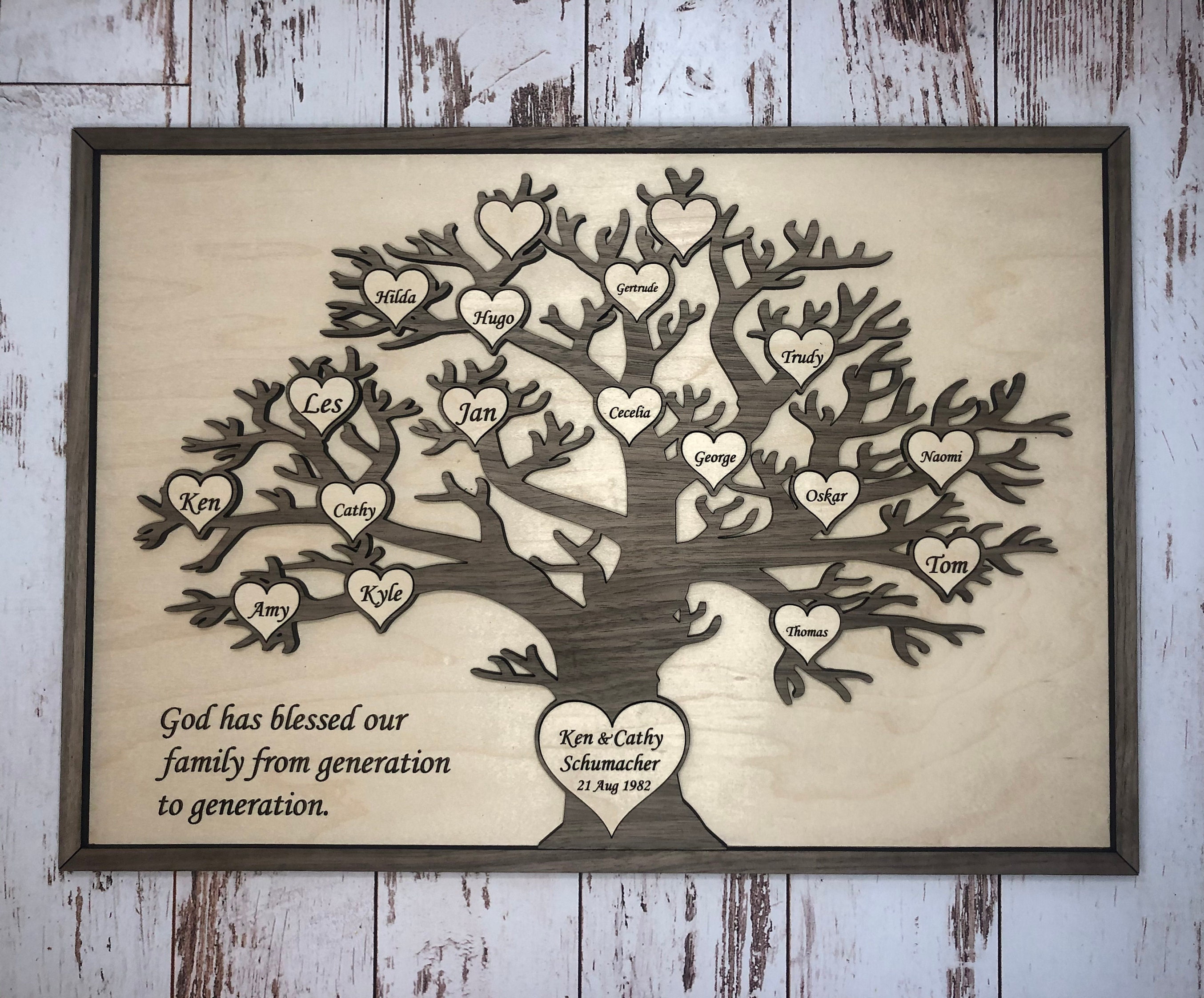 Wooden Family Tree - photos and vectors