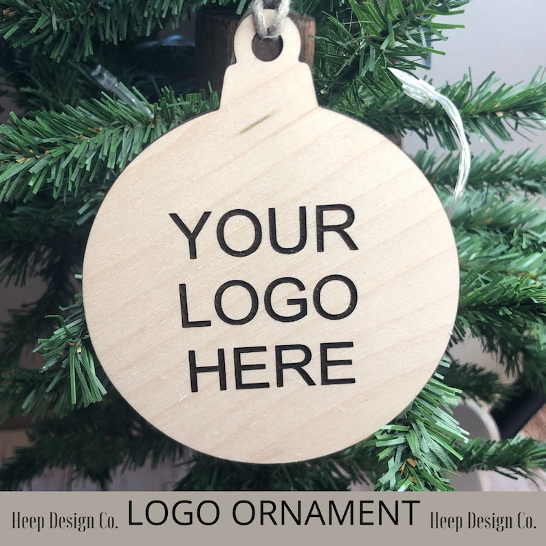 Company Logo Ornament Personalized Employee Christmas Gift Etsy