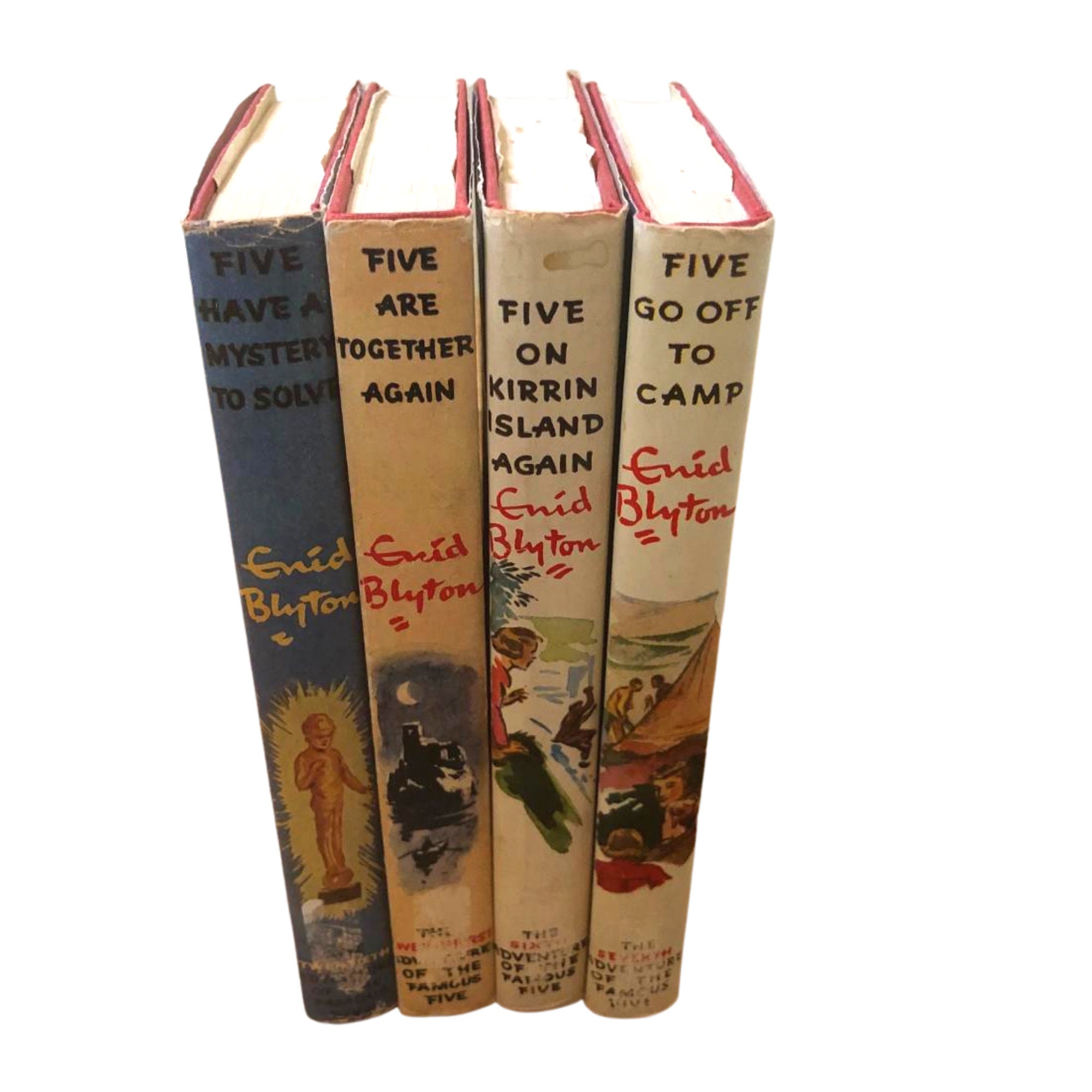 FAMOUS FIVE Enid Blyton Vintage Books x 4 hardback dustjacket Etsy