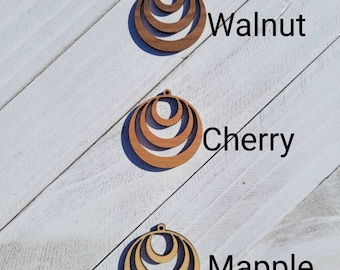 Wood Circle Earring Blanks | Pendant | Macrame | Jewelry Making | Macrame Earring | Blanks Wood