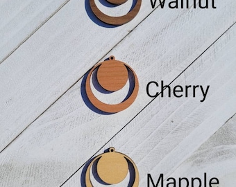 Circle Wood Macrame Earring Blanks | Macrame | Pendant | Earrin | Wood Earring