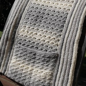 HOPE Crochet Pocket Shawl Pattern: Easy Cozy Wrap (PDF Pattern)