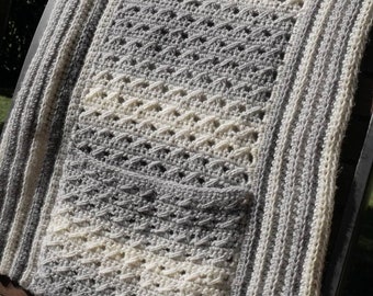 HOPE Crochet Pocket Shawl Pattern: Easy Cozy Wrap (PDF Pattern)
