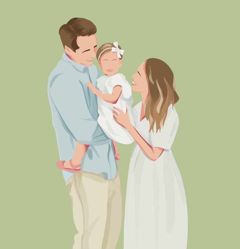 faceless family faceless art new home owner gift family illustration portrait faceless gift family poster faceless portrait