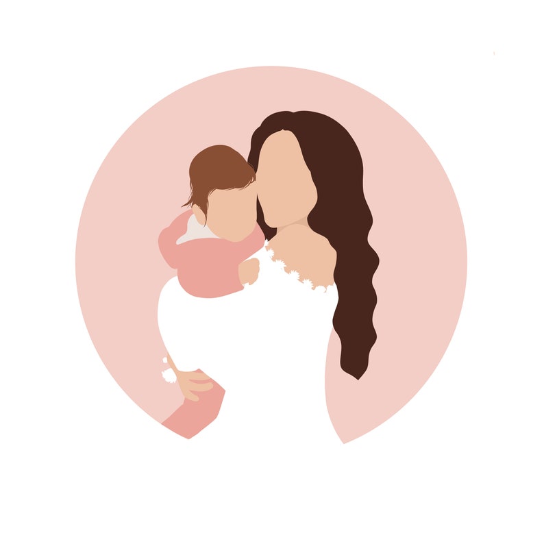 faceless family faceless art new home owner gift family illustration portrait faceless gift family poster faceless portrait