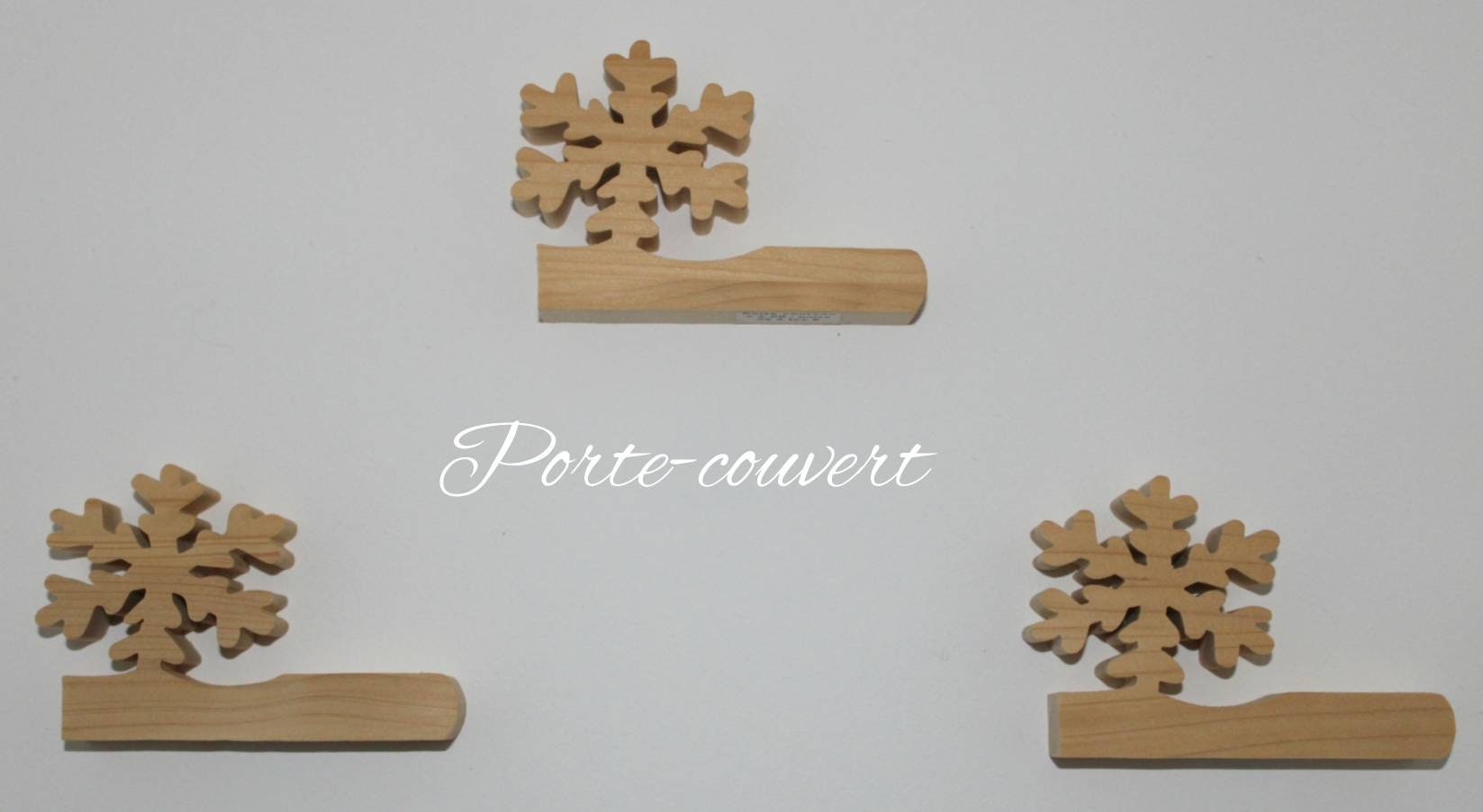 Porte-Couvert Flocon de Neige