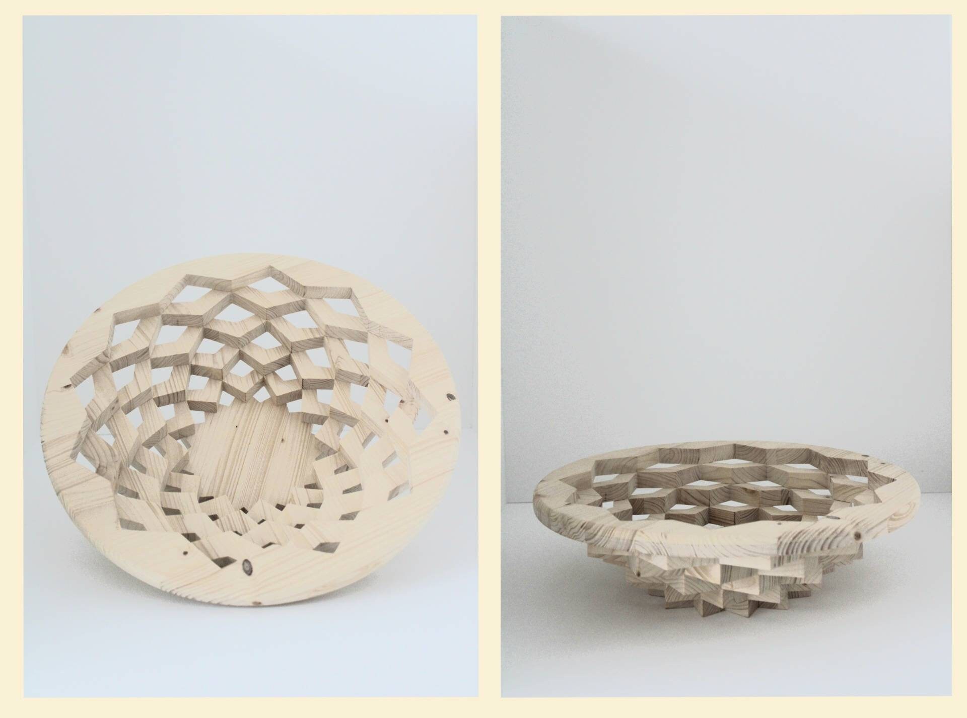 Corbeille de Fruits Bois