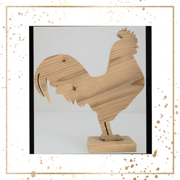 Coq sur socle