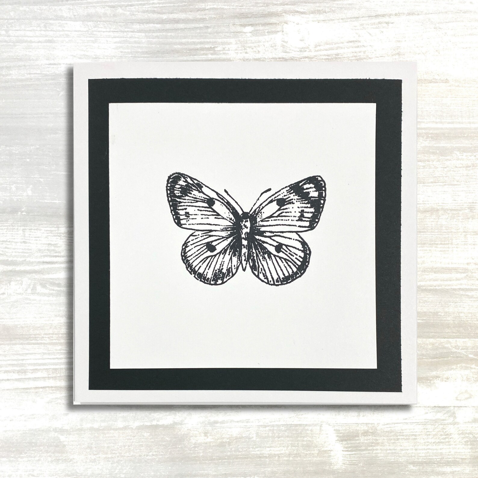 Handmade Stamped Butterfly Greeting Cards Set - All Occasion, Birthday ...