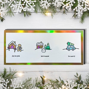 Handgemaakte kerstkaart geeft een persoonlijk tintje aan uw kerstgroet | Een charmante manier om het winterseizoen vast te leggen