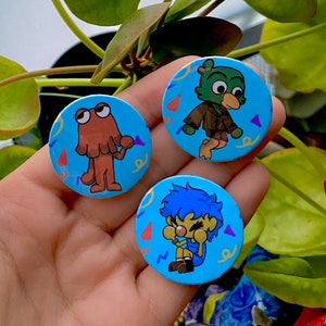 DHMIS Buttons// don’t hug me I’m scared/ handmade buttons/ hand made