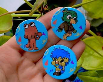 DHMIS Buttons// don’t hug me I’m scared/ handmade buttons/ hand made