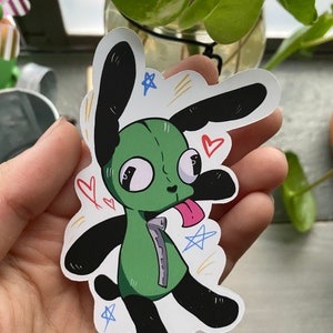 GIR handmade waterproof sticker // Invador zim sticker / GIR from invador zim