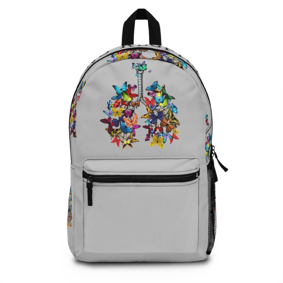 Butterfly Lung Backpack Bookbag Workbag Respiratory Therapist Student
