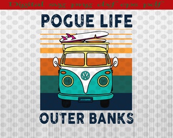 Download Vintage Pogue Life Outer Banks Gifts Retro Design 2020 Png Svg File Download Clip Art Art Collectibles