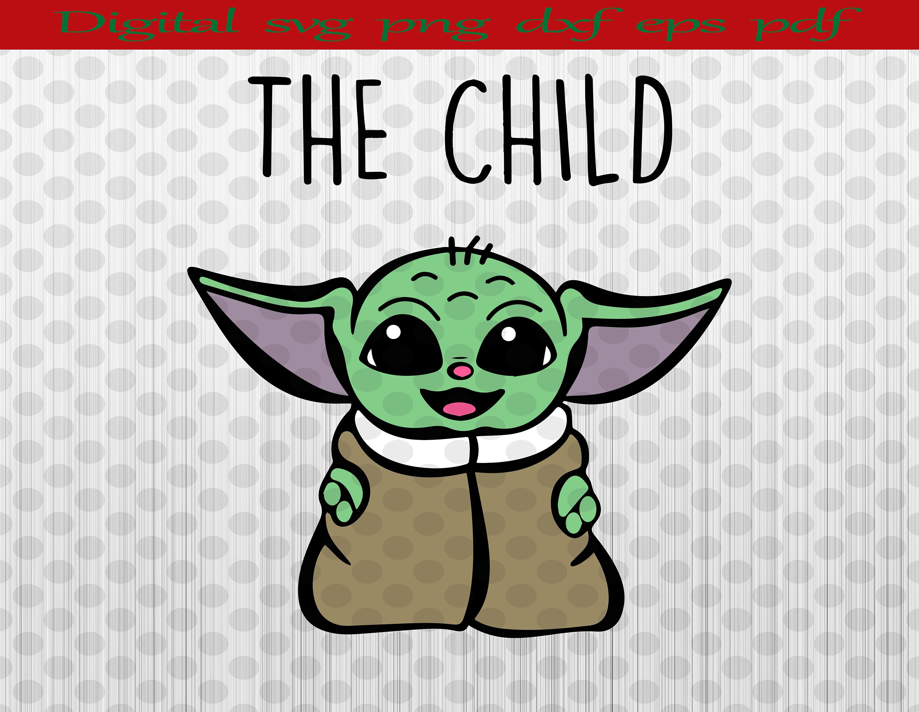 Star Wars The Mandalorian The Child Emoji Svg Etsy