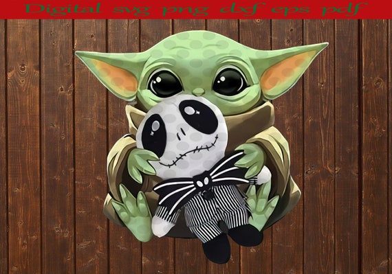 Download Baby Yoda Jack Skellington Svg Baby Yoda Yoda Jack Etsy