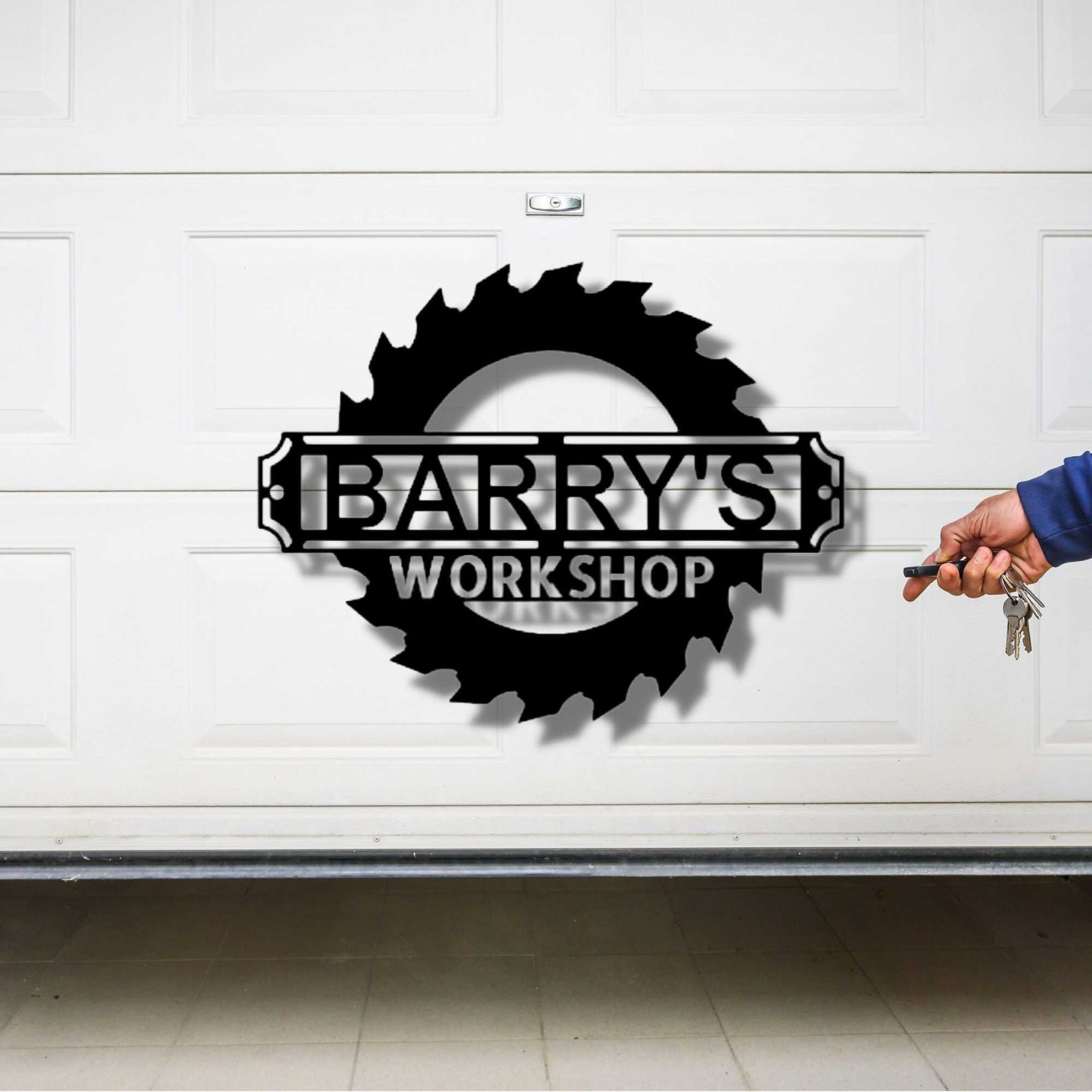 Sawmill Monogram Steel Sign Business Metal Signs Etsy