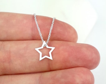 Star necklace 925 sterling silver