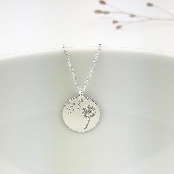 Pusteblumen Kette 925er Sterling Silber