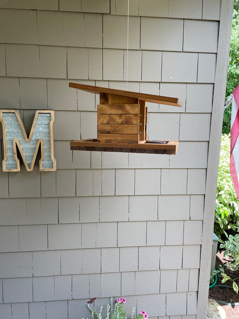 Cedar Bird Feeder Etsy