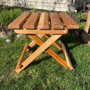 Cedar Adirondack Side Table