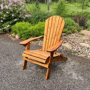 Folding Cedar Adirondack Chair