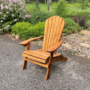 Folding Cedar Adirondack Chair